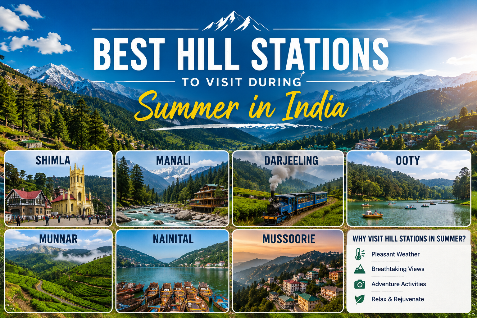 Best Hill Stations to Visit During Summer in India in 2026