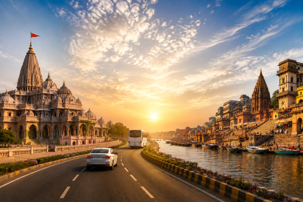 Ayodhya to Varanasi distance 