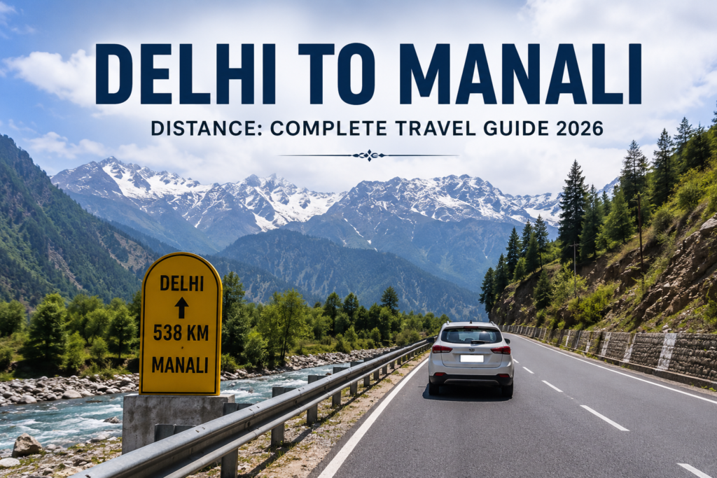 Delhi to Manali Distance